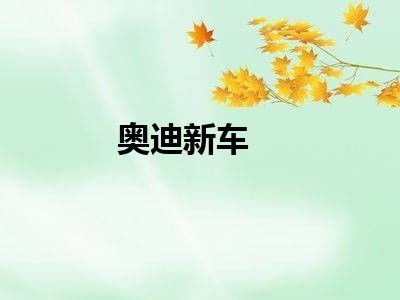 奥迪新车