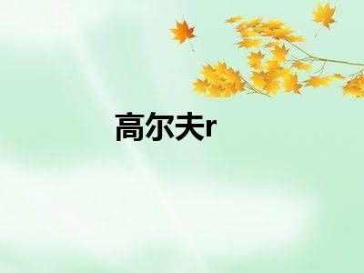 高尔夫r