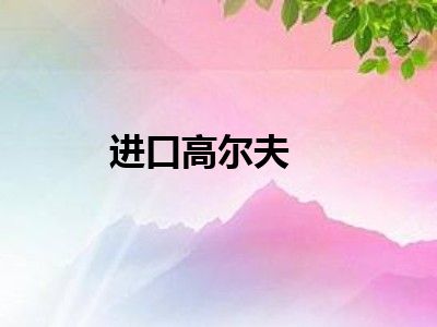 进口高尔夫