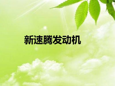 新速腾发动机