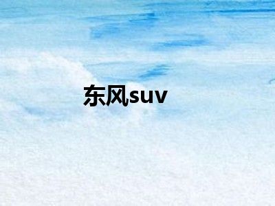 东风suv