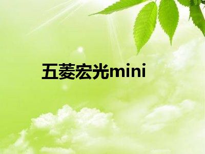 五菱宏光mini