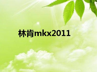 林肯mkx2011