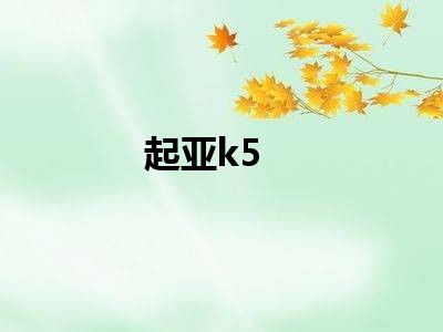 起亚k5