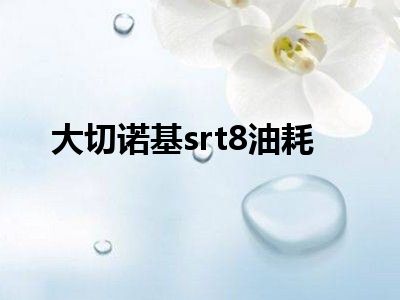 大切诺基srt8油耗