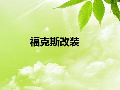 福克斯改装