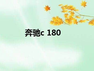 奔驰c 180