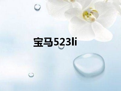 宝马523li