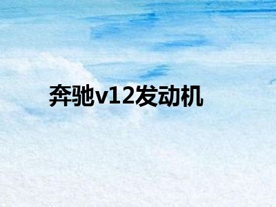 奔驰v12发动机