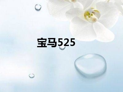 宝马525
