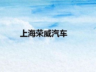 上海荣威汽车