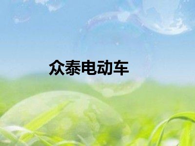 众泰电动车