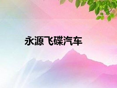 永源飞碟汽车