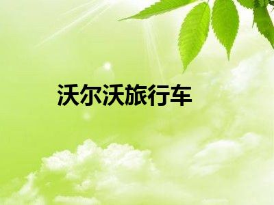 沃尔沃旅行车
