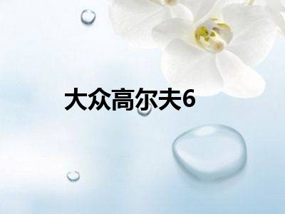 大众高尔夫6