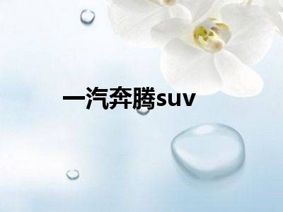 一汽奔腾suv