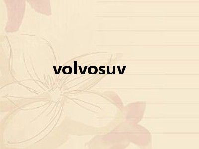 volvosuv
