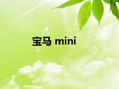 宝马 mini