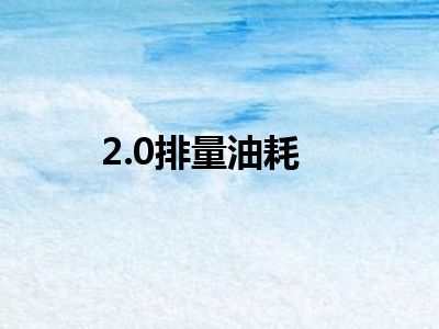 2.0排量油耗