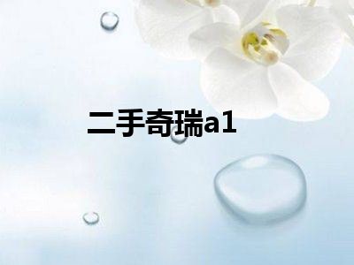 二手奇瑞a1