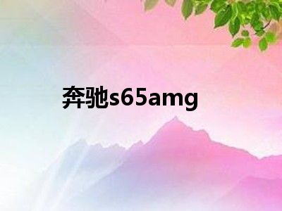 奔驰s65amg