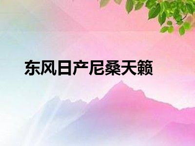 东风日产尼桑天籁