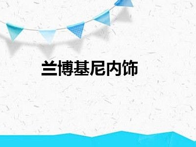 兰博基尼内饰