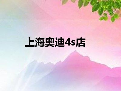 上海奥迪4s店