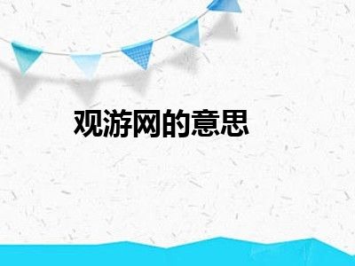 观游网的意思