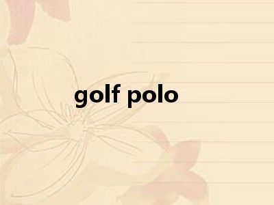 golf polo