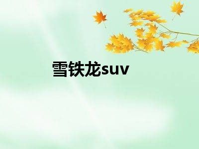 雪铁龙suv