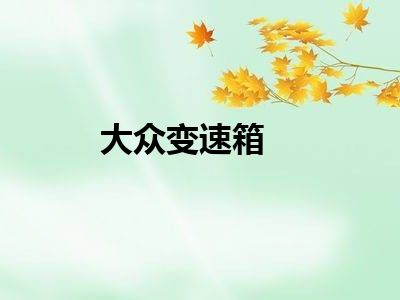 大众变速箱