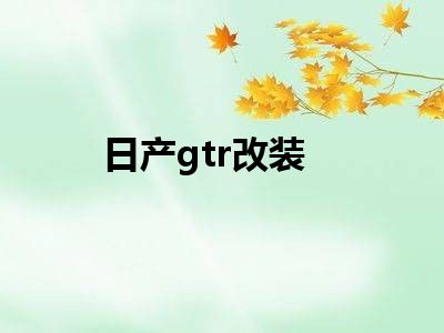 日产gtr改装