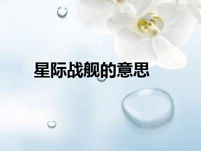 星际战舰的意思