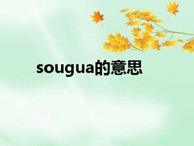 sougua的意思