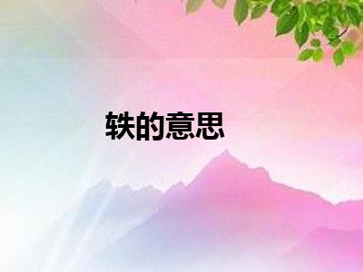轶的意思