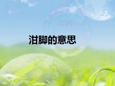 泔脚的意思