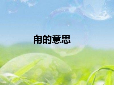 甪的意思