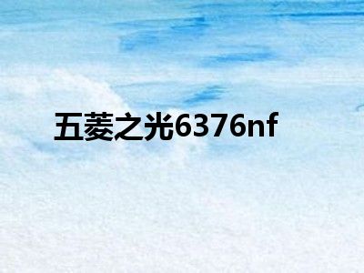 五菱之光6376nf