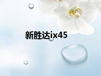 新胜达ix45