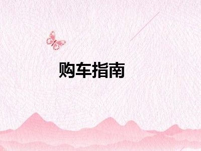 购车指南