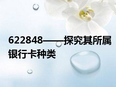 622848——探究其所属银行卡种类