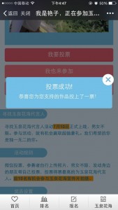 寻找玉泉花海代言人微信投票评选活动操作攻略