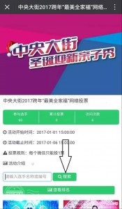 中央大街2017跨年最美全家福网络投票