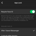 Facebook测试Messenger应用程序的Face ID / Touch ID身份验证