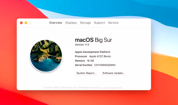 随着Apple最终将OS X抛在后面，Big Sur正式使用了macOS 11.0