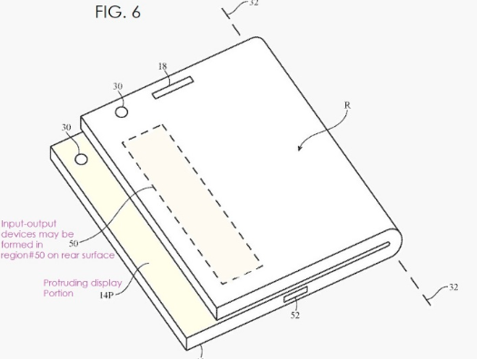 苹果的新专利展示了带通知条的折叠式iPhone