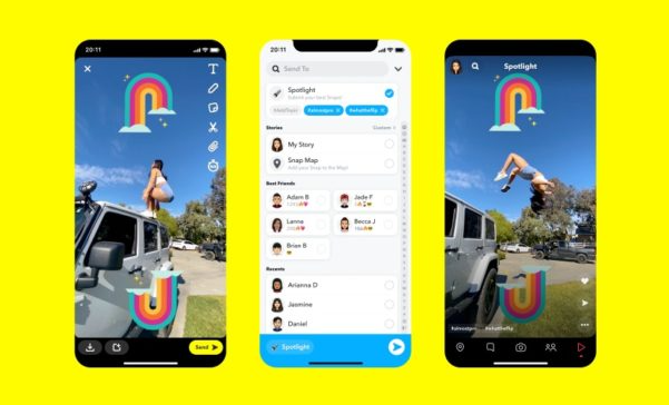 Snapchat将与Spotlight竞争TikTok