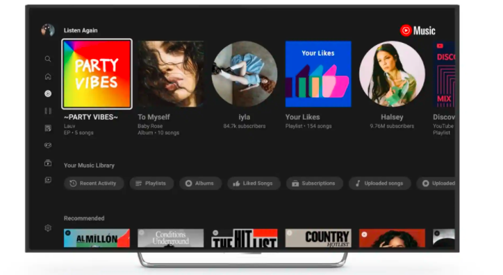 适用于Android TV的YouTube音乐获得新功能，引入了Apple Watch应用