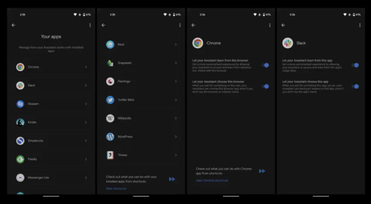 Google助理已在Android上添加了“您的应用”设置菜单